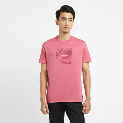 LEVI'S Graphic Print Men Round Neck Pink T-Shirt