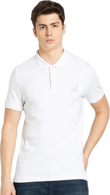 JOCKEY Solid Men Polo Neck White T-Shirt