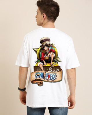 FASHNET FASHION Graphic Print Men Round Neck White T-Shirt