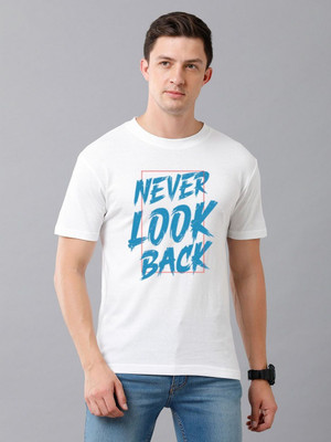 Moda Rapido Graphic Print Men Round Neck White T-Shirt