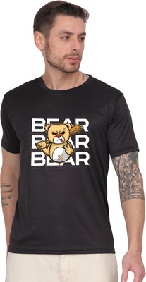 ARTIYAN Graphic Print Men Round Neck Black T-Shirt