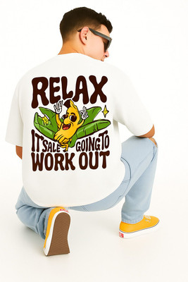 Madilyn Graphic Print, Printed Men Round Neck White T-Shirt