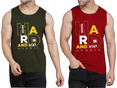 Restore Printed Men Scoop Neck Dark Green, Maroon, Multicolor T-Shirt