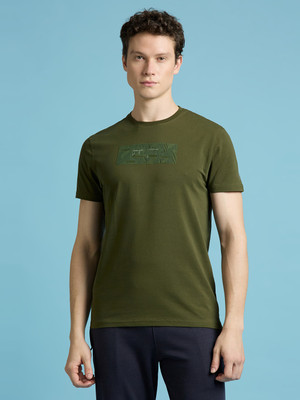 Pepe Jeans Graphic Print Men Crew Neck Green T-Shirt
