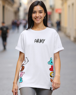 BEWAKOOF Graphic Print Women Round Neck White T-Shirt