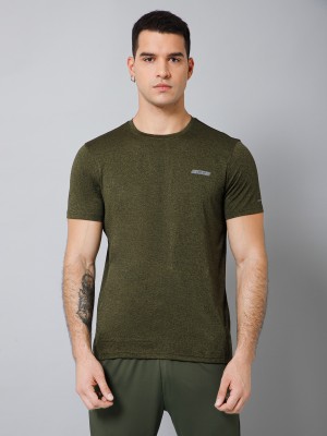 CANTABIL Solid Men Round Neck Green T-Shirt