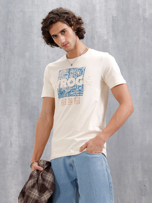 WROGN Solid Men Crew Neck Multicolor T-Shirt