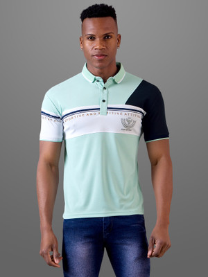 INVICTUS Self Design Men Polo Neck Multicolor T-Shirt