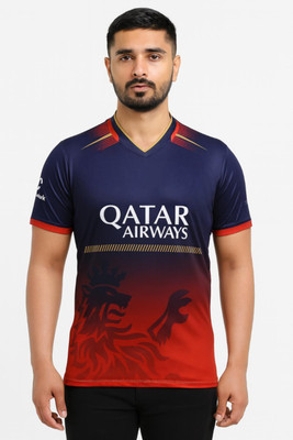 privic Printed Men V Neck Multicolor T-Shirt