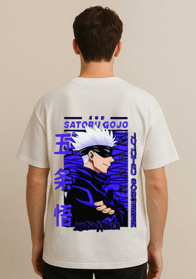 NEXT WIN Printed Men Round Neck White T-Shirt