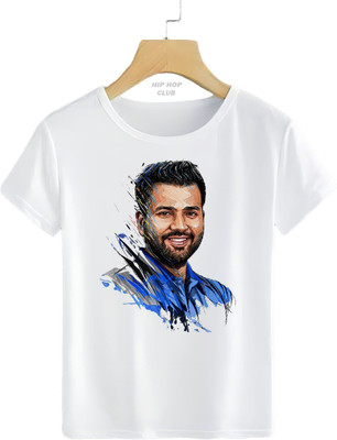 HIPHOPCLUB Printed Men Round Neck White T-Shirt