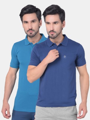 Dollar Solid Men Polo Neck Multicolor T-Shirt