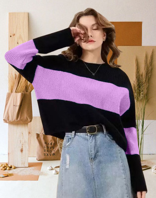 GLOZA CREATION Full Sleeve Self Design Women Sweatshirt