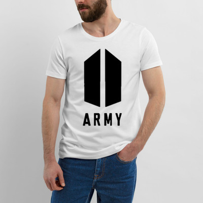 Vmakecustom Printed Men Round Neck White T-Shirt