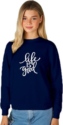 Fabrista Printed Women Round Neck Dark Blue T-Shirt