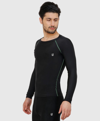 unbeatable Solid Men Round Neck Reversible Black T-Shirt