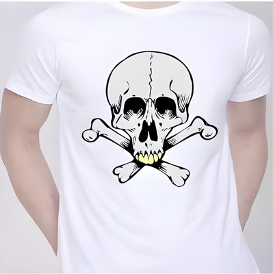 SISTAS Printed Men Round Neck White T-Shirt