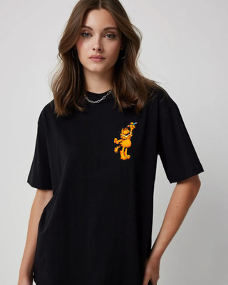 ADDYLIFESTYLE Graphic Print Men Round Neck Black T-Shirt