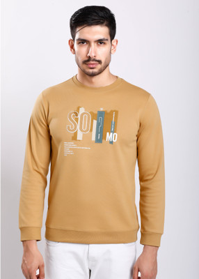 HIGHTRIBE Printed Men Round Neck Light Blue T-Shirt