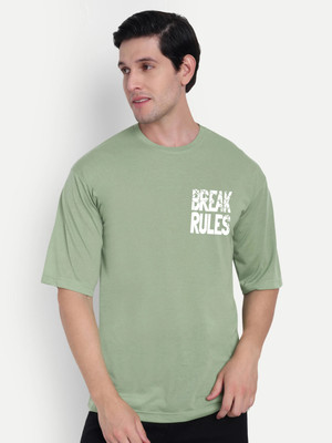 SCOTT FINCHER Graphic Print Men Round Neck Light Green T-Shirt