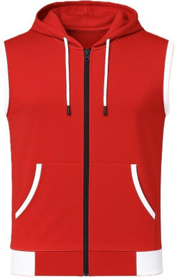 VASTRAART Washed, Colorblock Men Hooded Neck Black T-Shirt
