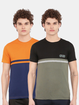 Dollar Printed Men Crew Neck Multicolor T-Shirt