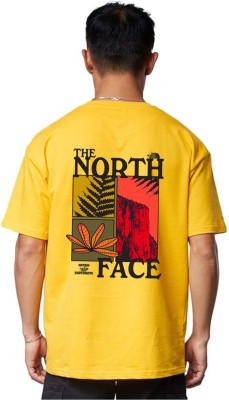 METRONAUT Graphic Print Men Round Neck Yellow T-Shirt