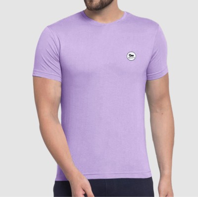 TAZO Printed Men Polo Neck Purple T-Shirt