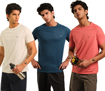 Sirtex Eazy Printed Men Round Neck White T-Shirt