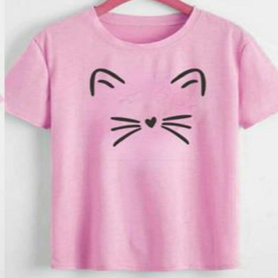 SAHAL Printed Women Round Neck Multicolor T-Shirt