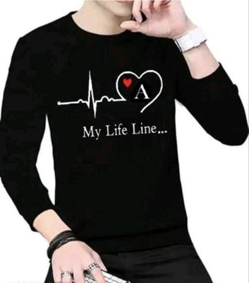 Vibrant Clothing Printed, Typography Men Round Neck Black T-Shirt