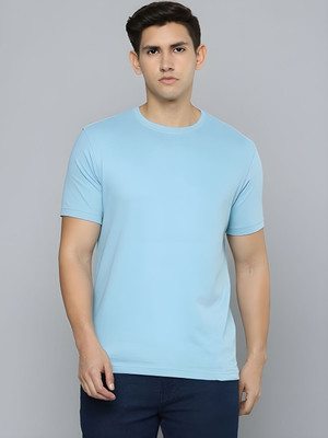Moda Rapido Graphic Print Men Round Neck Light Blue T-Shirt