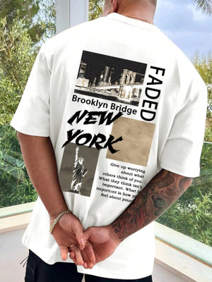 Relva Printed Men Round Neck White T-Shirt