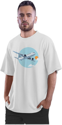 GPGARMENTSS Printed Men Round Neck White T-Shirt