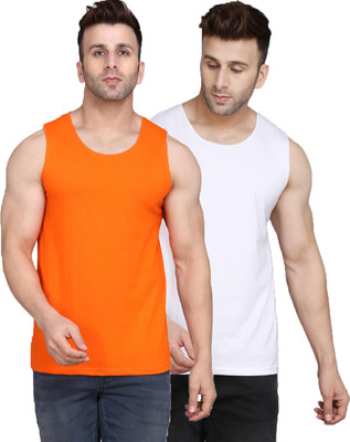SLOWLORIS Solid Men Scoop Neck Multicolor T-Shirt