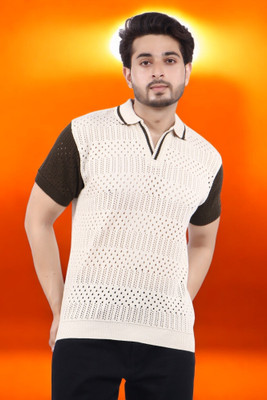 LWALS Printed Men Polo Neck Multicolor T-Shirt