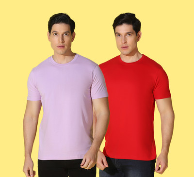 WOOSTRO Printed Men Round Neck Multicolor T-Shirt