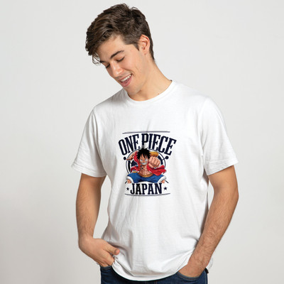 Binayak Printed Men Round Neck White T-Shirt