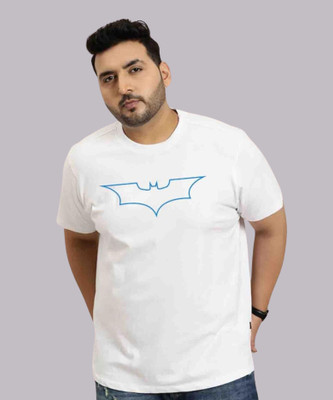 KIXO PLUS Printed Men Round Neck White T-Shirt