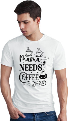 Seek Buy Love Printed Men Round Neck White T-Shirt