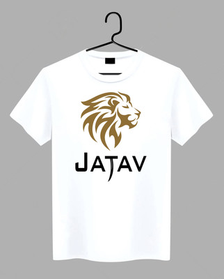 geetaffashion Printed Men Round Neck White T-Shirt