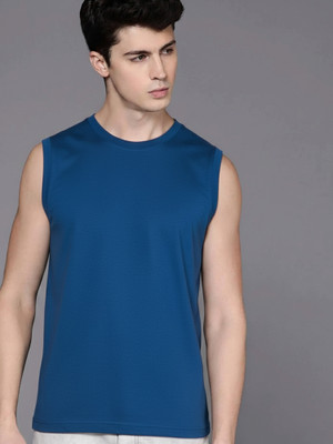 Jangoboy Solid Men Round Neck Grey T-Shirt