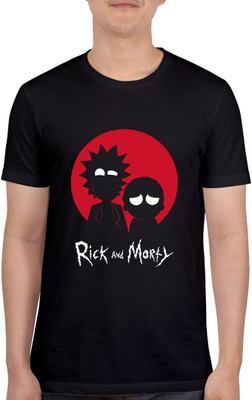 Cool Plus Printed Men Round Neck Black T-Shirt
