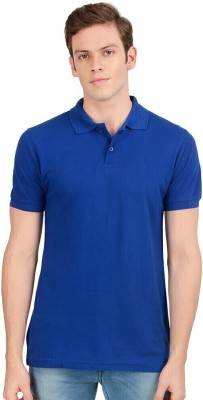 SCOTT INTERNATIONAL Solid Men Polo Neck Light Blue T-Shirt