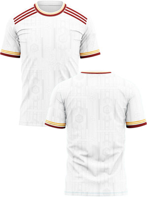 IZON Printed Men Round Neck White T-Shirt