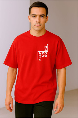 Goodsignn Printed Men Round Neck Yellow T-Shirt