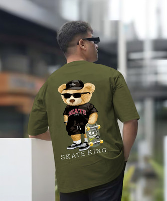 LGGARMENTS Printed Men Round Neck Green T-Shirt