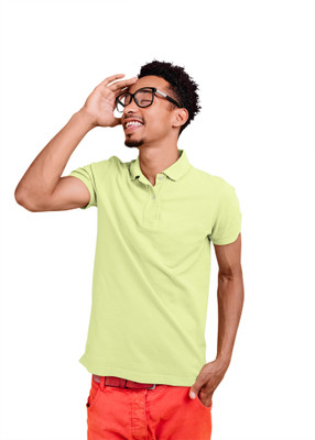 WardrobeChoice Solid Men Crew Neck Dark Green T-Shirt