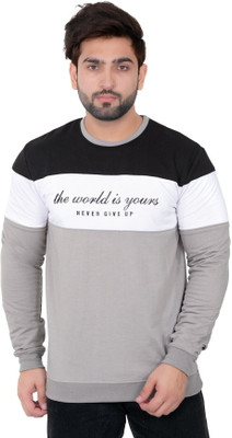 E-MAX Printed Men Round Neck Multicolor T-Shirt