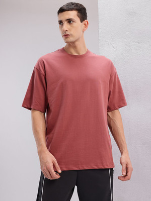 HRX by Hrithik Roshan Printed Men Round Neck Maroon T-Shirt